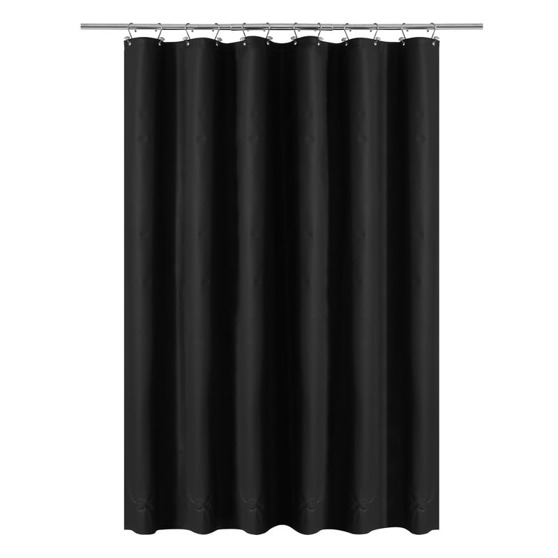 Mrs Awesome Black Shower Curtain Liner Waterproof PEVA 8G Thickness, 6
