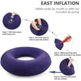 thumbnail image 2 of Tutuviw Donut Cushion Seat Chair Seat Cushion for Traveling in Car Seat Inflatable Seat Cushion Pad with Pump-Gray, 2 of 7