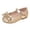 Gold, variant on Girls Mary Jane Dress Shoes Bow Uniform School Shoes Summer Closed Toe Ballet Flat Shoes for Wedding Party Gold 11 Little Kid
