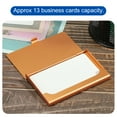thumbnail image 5 of Uxcell 3.6x2.3x0.3 Inch Name Cards Case Alloy Business Card Holder Gold, 5 of 5