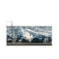 thumbnail image 4 of Unique Loom Serenity Shag Collection Area Rug - Castries (5' 3" x 8' Oval Blue/Ivory), 4 of 13