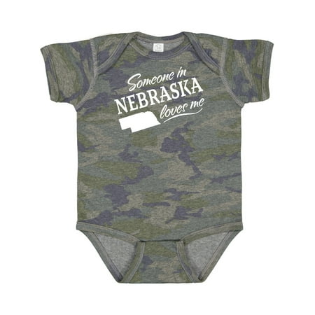 

Inktastic Someone in Nebraska Loves Me Gift Baby Boy or Baby Girl Bodysuit