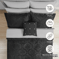 thumbnail image 2 of Mainstays 11-Piece Bed in a Bag Comforter Set with Sheets, Black Velvet, Queen, 2 of 14
