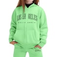 thumbnail image 4 of Jamsmile Toddler Girls Outfits Sets Tracksuits Winter Warm Letter Print Hoodie + Jogger Pants Two Piece Athletic Playwear, 4 of 4