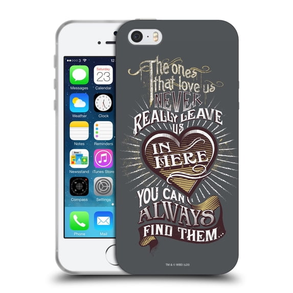 Head Case Designs Officially Licensed Harry Potter Deathly Hallows XIV Love us Never Leave us Sirius Soft Gel Case Compatible with Apple iPhone 5 / 5s / iPhone SE 2016