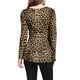 thumbnail image 3 of INSPIRAR CHIC Blusas de Mujer de Manga Larga con Estampado y Cuello Redondo Peplum 2XL Marrón-Leopardo, 3 of 8