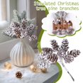 thumbnail image 2 of SGACAI Oferta de 10 unidades/paquete de plantas artificiales, piñas de pino falsas, flores decorativas, coronas N, 2 of 6