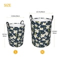 thumbnail image 3 of Balery Lilies Flowers Cesta de ropa redonda con asas, impermeable, independiente, para ropa, juguetes, dormitorio y familia-Small, 3 of 6