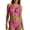 Hot Pink, variant on Women's Brazilian Bikini Set String Triangle Top And Bottom Tie Side Bathing Suit Two Piece For Beach And Pool