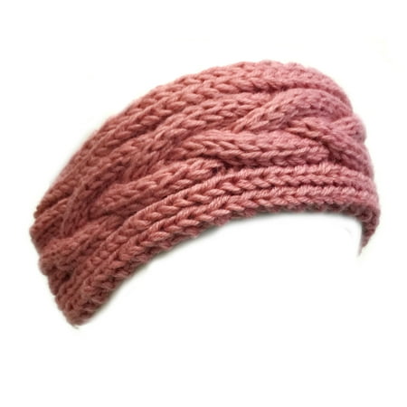 Wrapables® Thick Cable Knit Headband for Teens and Girls, Congo