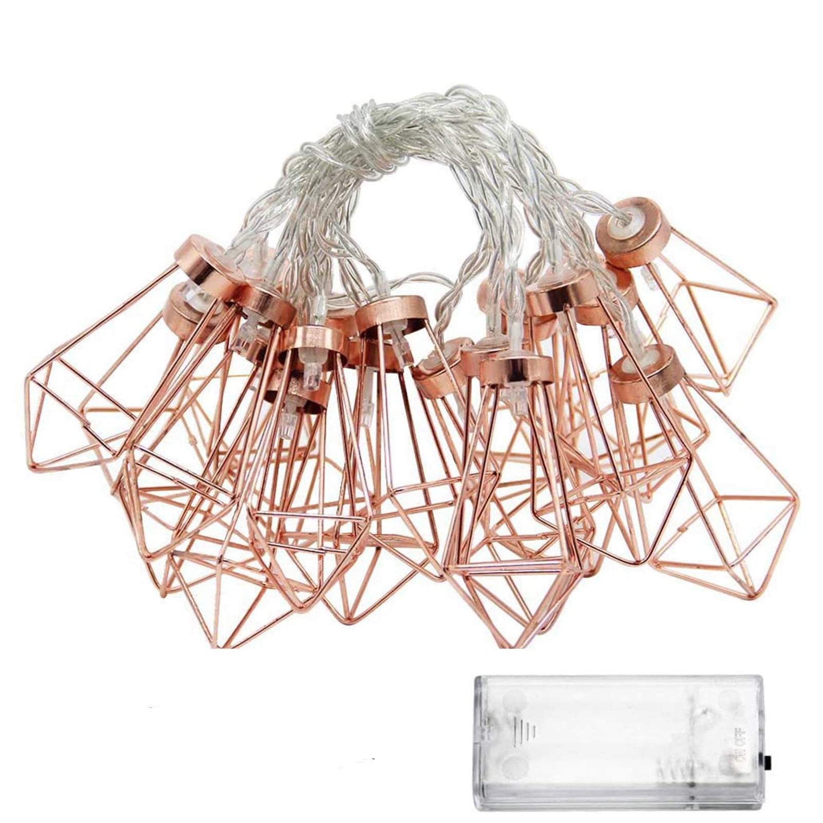 Cool Led Christmas Lights 50 Count Metal Lights, Geometric Lights 300cm