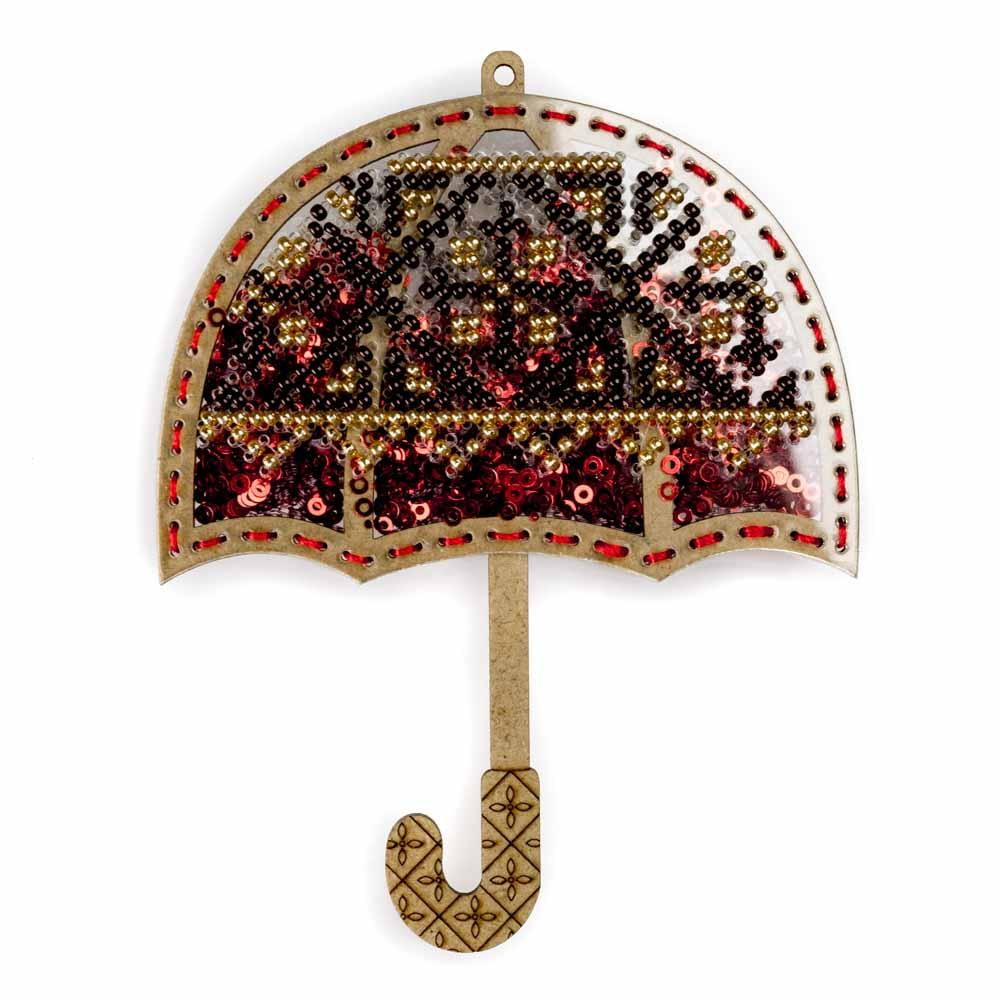 Set for embroidery with beads on a plastic base FLPL-072