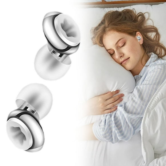 2 Ear Plugs - Ultra-Comfy Reusable Noise-Reducing Earplugs for Sleep, Deep Focus, Travel, Sensitivity | Flexible Hearing Protection | Customizable Fit | Noise Reduction