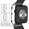 thumbnail image 3 of Series 5 Compatible for Apple Watch Band with Case 40mm, Stainless Steel Mesh Milanese Loop with Adjustable Magnetic Clasp Wristband iWatch Band Series 5/4 40mm - Black, 3 of 3