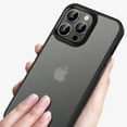 thumbnail image 4 of TECH CIRCLE Colorful Case for iPhone 14 Pro Max (6.7 inch) 2022 - Protective Translucent Back Cover Case, Black, 4 of 8