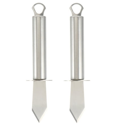 

2pcs Oyster Shucker Seafood Sheller Stainless Steel Scallop Opening Tools