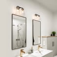thumbnail image 3 of LNC Deferoiry 13.8-in 2-Light Matte Black LED Modern/Contemporary Vanity Light, 3 of 10