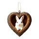 thumbnail image 1 of Adorno navideño con forma de corazón con animales Decoración plana en 2D de animales del bosque en acrílico Colgante del bosque para decorar el árbol de Navidad Regalo para los amantes de los animales, 1 of 7