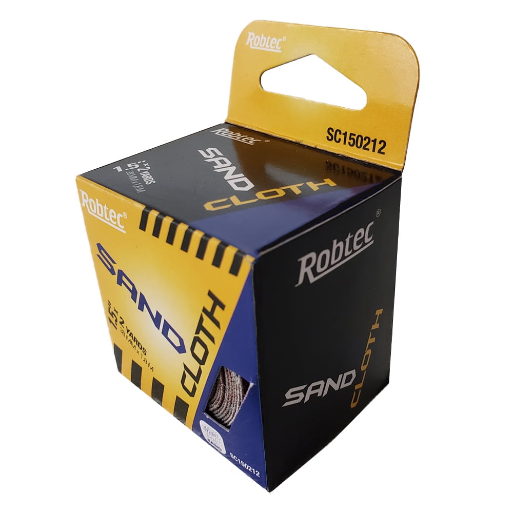 Robtec Sand Cloth, 120 Grit, 1.5" x 2 Yards