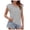 Gray, variant on UYISJ Tank Tops for Women 2024 Summer Trendy Cap Sleeve V Neck Casual Dressy Striped Tops Sleeveless Shirts Loose Fit Tunics Blouses