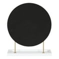 thumbnail image 4 of Kate and Laurel Maxfield Modern Tabletop Mirror, 18 x 22, Gold and White, Decorative Accent Mirror with Iron Base, 4 of 9