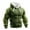 Green, variant on Mens Muscle Hoodie Sweatshirt Vintage Flannel Muscle Line Art Fuzzy Sherpa Warm Pullover Hooded Sweatshirts Green L