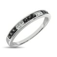 thumbnail image 4 of 14K White Gold 1/6 Ctw Black & White Diamond Machine Band, 4 of 4