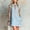 Sky Blue, variant on Morttic Women's Solid Color Stand Collar Half Zip Sleeveless Mini Dress – Side Pockets, Loose Shift, Casual Work & Weekend Light Purple,S
