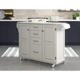thumbnail image 4 of Homestyles Create-A-Cart Wood Kitchen Cart, Black Top, Off White-Color:Off White,Style:Granite Top, 4 of 4
