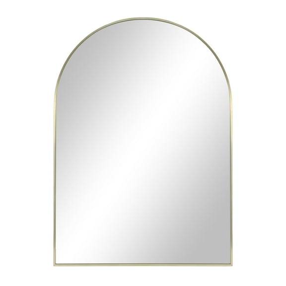 Better Homes & Gardens 24x34 Gold Arched Large Wall Mirror for Bathroom or Living Room
