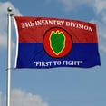 thumbnail image 2 of 2but 24th Infantry Division Flag First to Fight banner US Army Military ID Flags Polyester 3x5 FT Indoor Outdoor, 2 of 4
