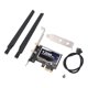 thumbnail image 1 of Adaptador Inalámbrico PCIE, Chipset 8265AC De Tarjeta De Red Inalámbrica PCIE Estable De Doble Banda Para Pantallas Publicitarias Para Computadoras Todo En, 1 of 7