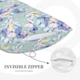 thumbnail image 3 of Daiia Colorful Butterfly Bedding Waterproof Pillow Protector Zippered Queen – Bed Bug Proof Pillow Encasement-16"x24", 3 of 6