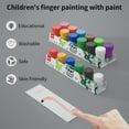 thumbnail image 2 of 6 Vibrant Colors Finger Paint Set 20ml for Kids Washable Paints with 1 Paintbrush Safe, 2 of 8