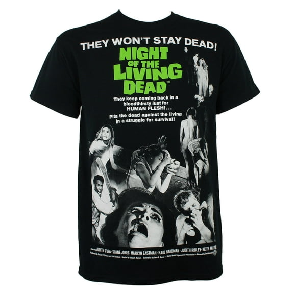 Night Of the Living Dead Mens Movie Poster T-Shirt XL