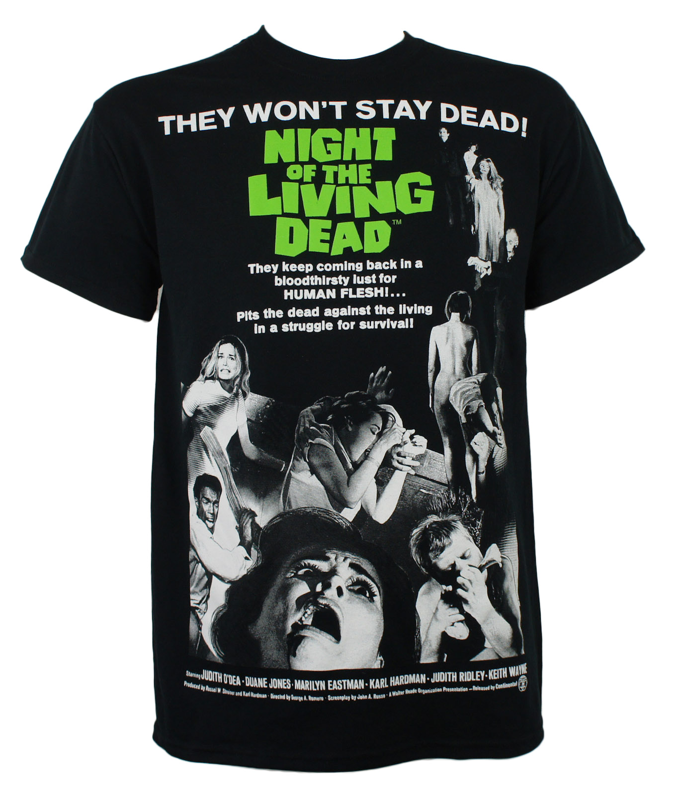 Night Of the Living Dead Mens Movie Poster T-Shirt XL - Walmart.com