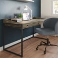 thumbnail image 2 of Allora 60" Industrial Solid Wood Computer Desk in Distressed Gray, 2 of 8