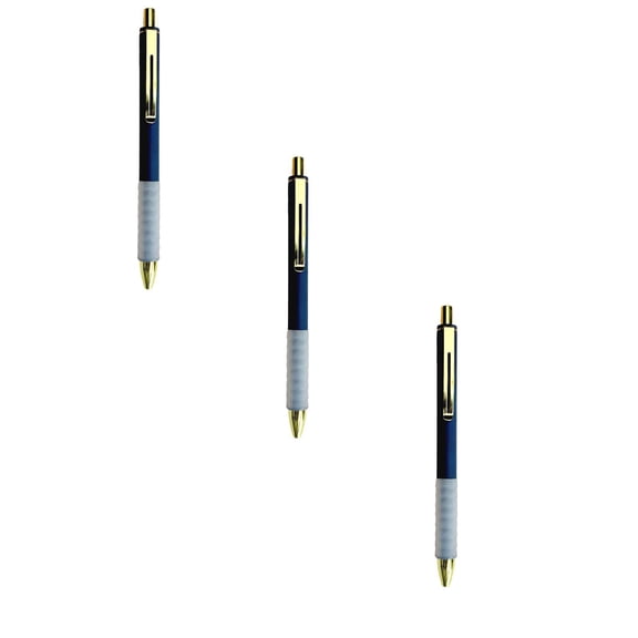 ZOURIH Ballpoint Pens,3Pcs 1.0 mm Medium Point Black Ink Pens,Smooth Writing Pen Bulk for Journaling,Soft Grip Cute Pen for Women,Nurse,office Supplies,Small Teacher Gifts,Black