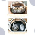 thumbnail image 4 of Labymos Portable Pet Playpen for Cat Dog PVC Mesh Shade Cover Foldable Removable Waterproof Travel, 4 of 8
