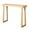Natural_43.3", variant on Tcbosik 36" Solid Wood Console Table in Natural Finish — Modern Narrow Entryway Table with Trapezoidal Base Design, Perfect for Hallways, Living Rooms, or Small Spaces