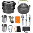 thumbnail image 1 of Camping Cookware Kit Outdoor Cooking Set Aluminum Equipment Outdoor Pot Travel Tableware Kitchen Hiking Picnic BBQ, 1 of 9