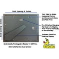 thumbnail image 3 of 8x16 Collage Black Gallery Picture Frame with Three 4x6 Inch Openings - Wide Molding - Includes both Attached Hanging Hardware and Desktop Easel - Display Three 4 x 6 Photos Horizontal or Vertical, 3 of 5
