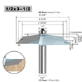 Raised Panel Cabinet Door Router Bit Woodworking Shape Cutter Tool ...