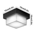 thumbnail image 3 of Gnmfd Outdoor Ceiling Light Waterproof LED Flush Mount Light for Terrace Balcony Entrance Hallway Courtyard Garage Modern Outdoor Lights for Porch Patio Garden Wall Lighting Decoration, 3 of 7