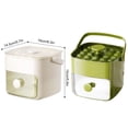 thumbnail image 3 of 48 Grid Ice Cube Tray Double Layer,Easy Release Square Ice Mold Slow Melting Food-Grade Plastic for Freezer Whiskey Cocktail ice cube tray with lid and bin, 3 of 4