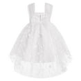 thumbnail image 2 of IBTOM CASTLE Toddler Baby Girls Birthday Party Dress Butterfly Embroidery Princess Tulle Tutu Wedding Pageant Evening Prom Ball Gown 2-3 Years White Flower, 2 of 5