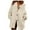 Beige, variant on LYXSSBYX Winter Coats for Women Fashion Women Winter Solid Fashion Casual Hollow Dough Twists Solid Button Knitting Cardigan Coat