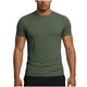 thumbnail image 2 of Ceisia Men's Slim Fit Short Sleeve Crew Neck Tee All-Over Geometric Stripe Print Performance Sports Top Army Green XXXL Gifts, 2 of 7