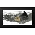 thumbnail image 2 of PI Studio 24x14 Black Modern Framed Museum Art Print Titled - Black Gesture I, 2 of 5