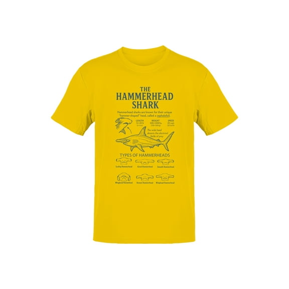 Hammerhead Shark Types and Traits Men's T-shirt